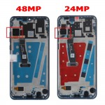 Дисплей Huawei P30 Lite (24MP)/ Nova 4e 2019 чёрный + рамка