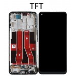 Дисплей Oppo A74 4G TFT чёрный + рамка