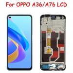 Дисплей Oppo A76/ A36  чёрный + рамка