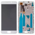 Дисплей Meizu M5 Note (M621) белый + рамка